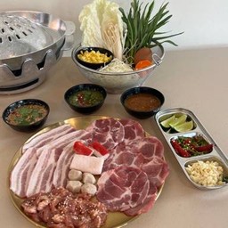 หมูเล็ก+เซ็ตผัก