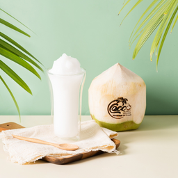 น้ำมะพร้าวปั่น นมสด