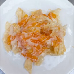 โรตีธรรมดา+แยมส้ม(ม้วนกระดาษ)