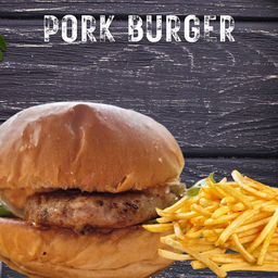 แฮมเบอร์เกอร์หมู (Pork Burger)