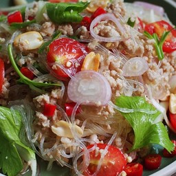 ยำวุ้นเส้นหมูสับ