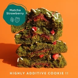 Matcha strawberry cookie