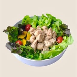 สลัดอกไก่กระเทียม น้ำสลัดครีมญี่ปุ่น