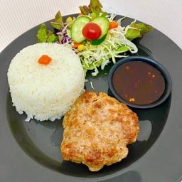 ข้าวเนื้อบดจิ้มแจ่ว