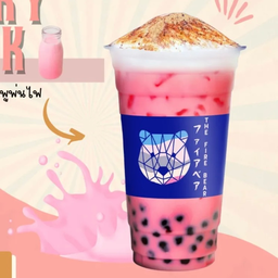 นมชมพู ไม่รวมท็อปปิ้ง ไม่รวมไข่มุก ไซส์ L