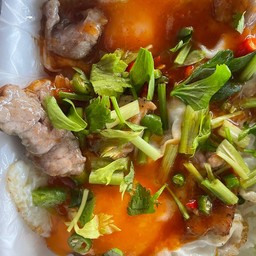 ข้าวไข่ดาวสุกี้หมู