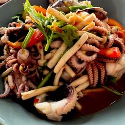 หมาล่า&หมึกย่างแซ่บแสบดาก