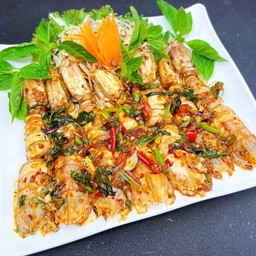 กั้งแก้วผัดพริกเผาS ครึ่งกิโล