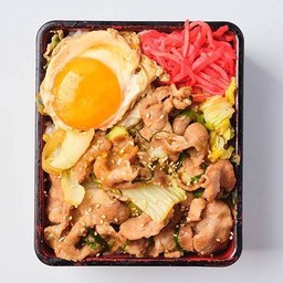 ข้าวหน้าหมูสุกิยากี้