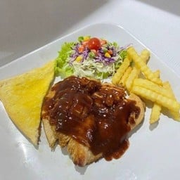 สเต็กไก่ซอสบาร์บีคิว