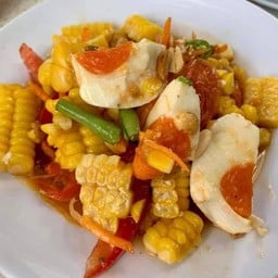 ตำข้าวโพดไข่เค็ม