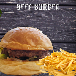 แฮมเบอร์เกอร์เนื้อไทยวากิว (Beef Thai-Wagyu Burger)