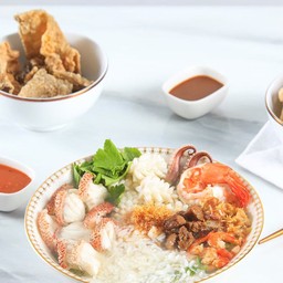 ข้าวต้มปลาเก๋าแดงรวมมิตร