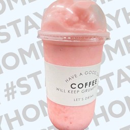 สตรอเบอร์รี่ +ลิ้นจี่ปั่น (ขนาดแก้ว 22oz.)