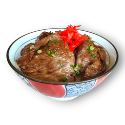 ข้าวหน้าเนื้อย่าง ( ฟรีซุป)