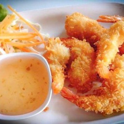 กุ้งชุปแป้งทอด