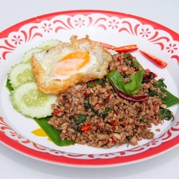 ข้าวกะเพราหมูสับ