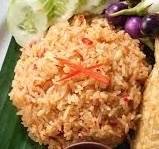 ข้าวคลุกน้ำพริกปลาทู(สามารถระบุ ให้ใส่น้ำปลาร้าได้)