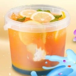 บลูฮาวาย+ส้ม โซดา 32 Oz