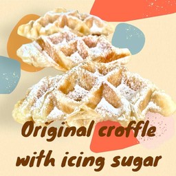 ครอฟเฟิลโรยน้ำตาลไอซิ่ง