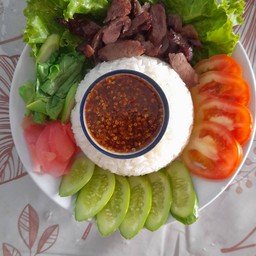 ข้าวหน้าเนื้อทอด