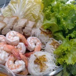 เมี่ยงหมูสามชั้น+กุ้ง
