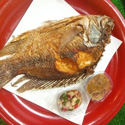 ปลานิลทอด&พร้อมพริกน้ำปลา