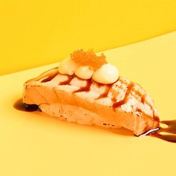 ซูชิ แซลมอนย่างไฟ