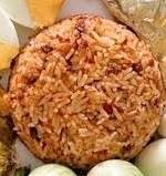 ข้าวคลุกน้ำพริกตาแดง(ใส่แมงดา)