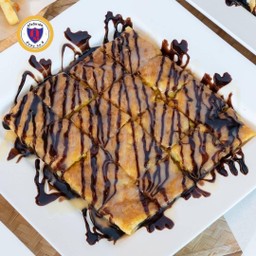 โรตีข้าวโพด+ชีส+ช็อกโกแลต