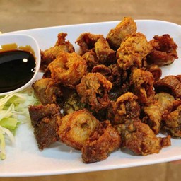 ใส้พะโล้ทอด