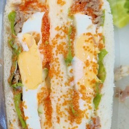 แซนวิชไข่ดาว ทูน่า ไข่กุ้ง