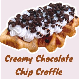 ครอฟเฟิลครีมสดช็อกโกแลตชิพ