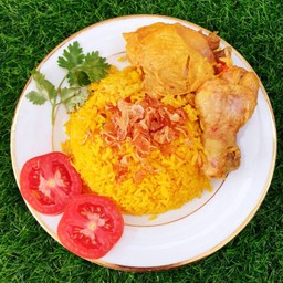 ข้าวหมกไก่  2 กล่อง + ซุปเนื้อวัว 1 ถุง