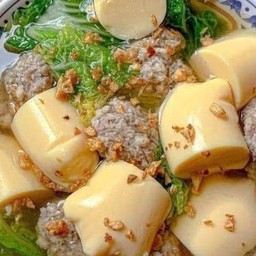 ต้มจืดเต้าหู้ไข่หมูสับ