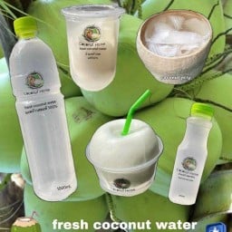 น้ำมะพร้าวสดแท้100% บ้านมะพร้าว ตลาดอินดี้ปิ่นเกล้า ซอย 6 ท้ายซอย