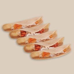 M เซต 5 ชิ้น ขนมเบื้องสดมะพร้าวอ่อน คละไส้หวานเค็ม