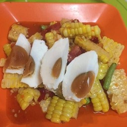 ตำข้าวโพดไข่เค็ม