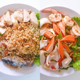 ยำรวมมิตร + ยำขนมจีน