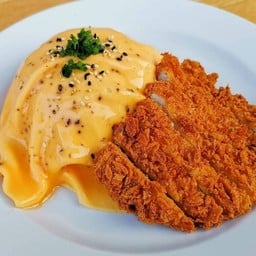 ข้าวไข่ข้น+ไก่ทอด