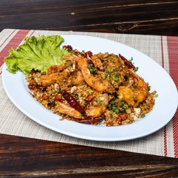 กุ้งคั่วพริกเกลือ