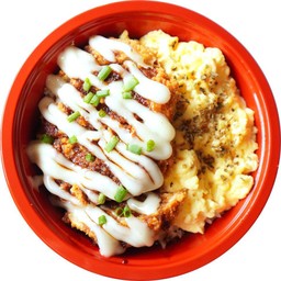 ข้าวไข่ข้น+ไก่ทอดมายองเนส