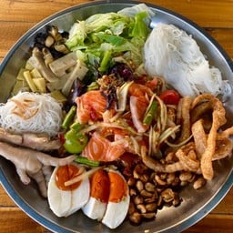 ตำถาดแซลมอน