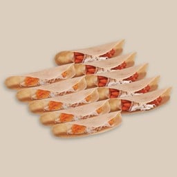 L เซต 10ชิ้น ขนมเบื้องสดมะพร้าวอ่อน คละไส้หวานเค็ม