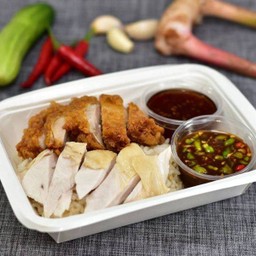 ข้าวมันไก่2อย่าง