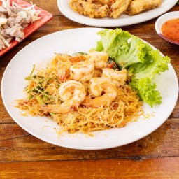 หมี่กระเฉดกุ้ง