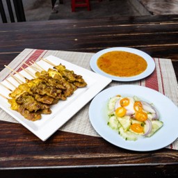 เนื้อสะเต๊ะ ชุดเล็ก 10 ไม้