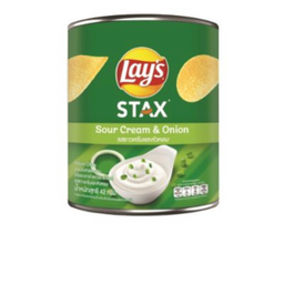 เลย์ สแตคส์ รสซาวครีมและหัวหอม มันฝรั่งทอดกรอบ