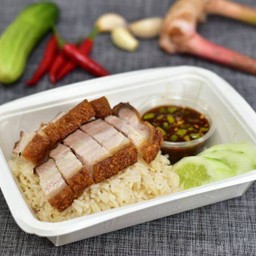 ข้าวมันหมูกรอบ
