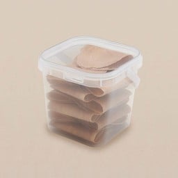 ขนมเบื้องแบบกระปุกกลับบ้าน (แผ่นใหญ่13-14แผ่น)